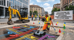 Localizzazione dei sottoservizi prima dello scavo perché è fondamentale per evitare danni